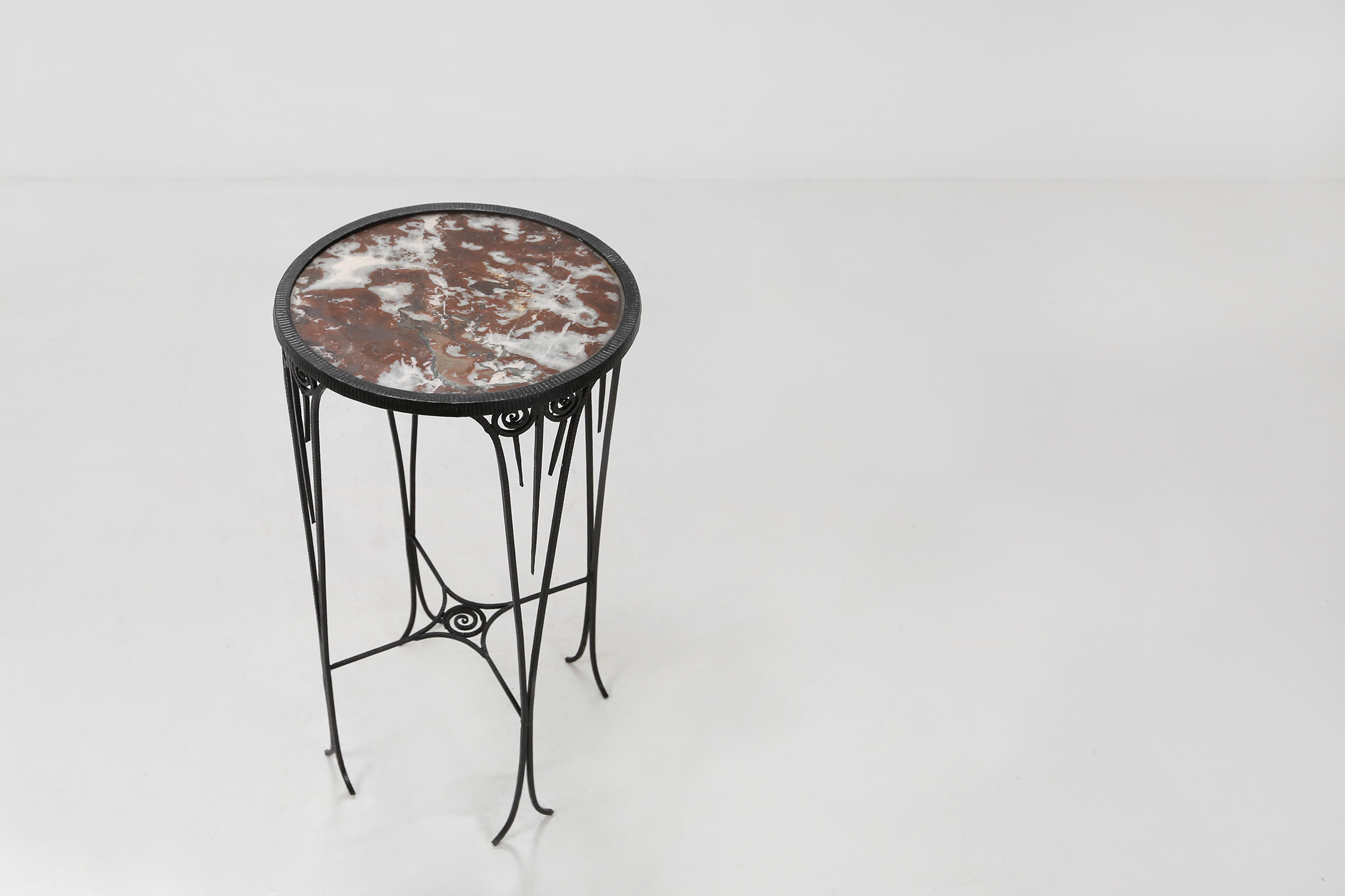 wrought iron Art Deco side table